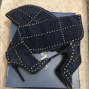 COPY - JenniferLe Studded Thigh High Boots